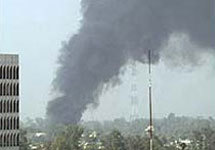 Взрыв в Багдаде. Фото с  сайта ВВС.