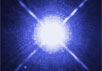 Белый карлик Сириус B виден как точка в левой нижней части снимка, полученного с помощью "Хаббла". Период его обращения вокруг более крупного и яркого компаньона Сириуса A (в центре) составляет 50 лет. Изображение NASA с сайта hubblesite.org