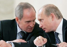 Валерий Зорькин и Владимир Путин. Фото АР