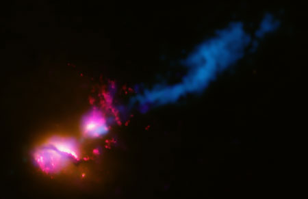 Система галактик 3C321. Составное изображение: X-ray
		<!--