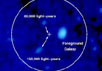 Послесвечение GRB 070125. Фото B. Cenko, et al. and the W. M. Keck Observatory