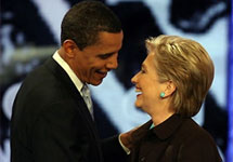 Барак Обама и Хиллари Клинтон. Фото AP