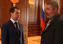 Дмитрий Медведев и Дмитрий Муратов. Фото ''Новой газеты''