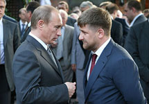 Владимир Путин и Рамзан Кадыров. Фото с сайта www.caucase.wordpress.com