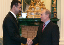 Башар Асад и Владимир Путин в 2006 году. Фото РИА "Новости"